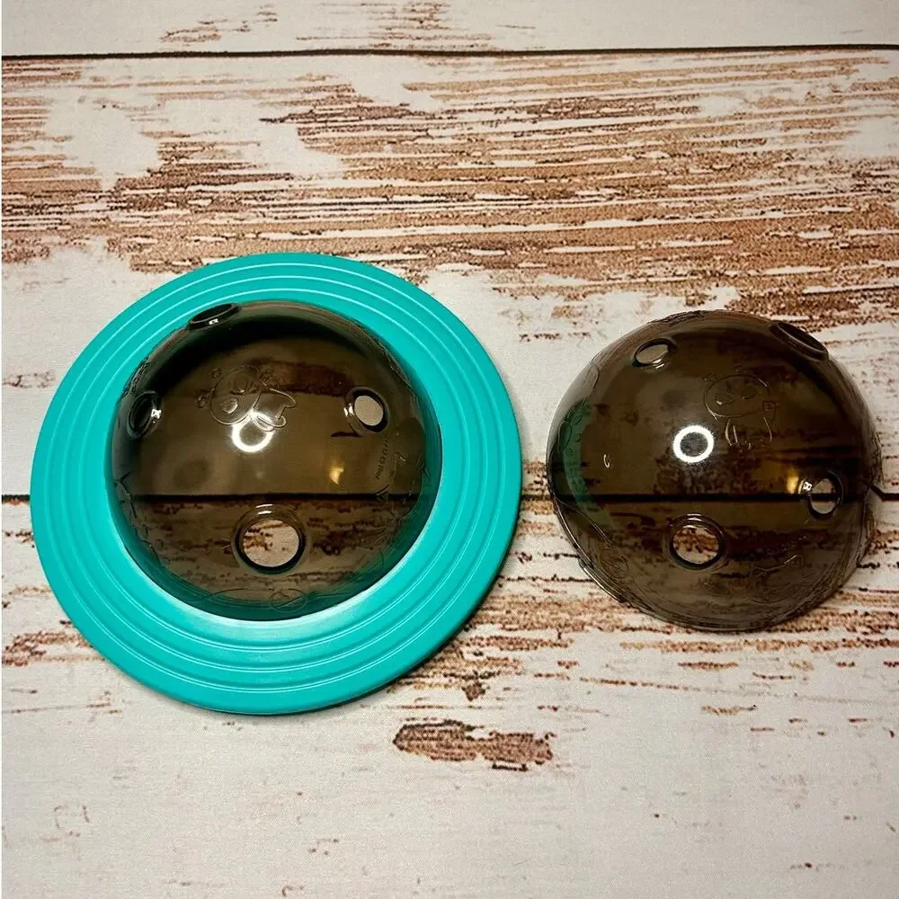 Interactive Dog Puzzle Toy Treat Dispenser Slow Feeder Turquoise